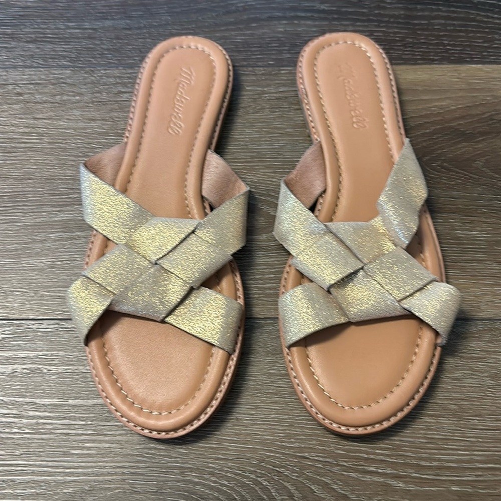 New! Madewell gold sandals